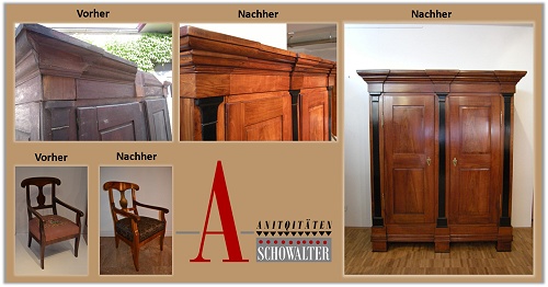 Antiquitäten Schowalter alte Möbel hochwertig restaurieren Pirmasens, Zweibrücken